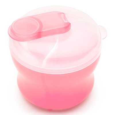 Munchkin Formula Dispenser for Baby Bottle Feeding On The Go, Easy-Pour Pink 