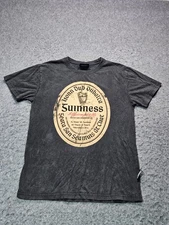 Guinness beer black short sleeve t-shirt men size Medium