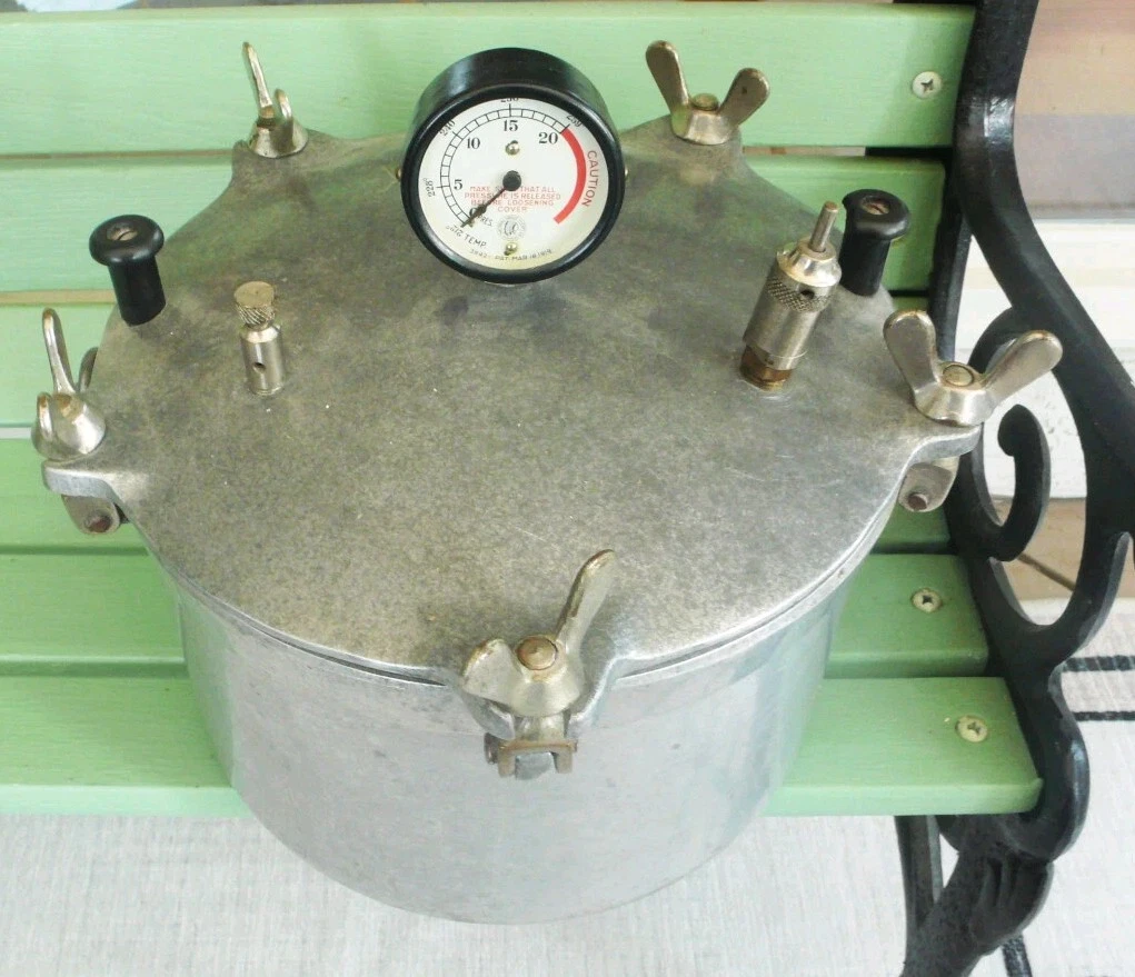 Vintage Small Kook Kwick Steam Pressure Cooker No. 6 Unique Decor 10 3/4" Tall