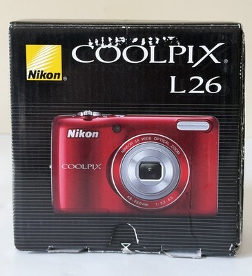 Nikon COOLPIX L26 16.1MP Digital Camera - Red for sale online | eBay
