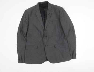 Graue Anzugjacke Herren UK Größe 44 H&M Regular