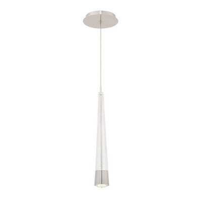 WAC Lighting Quill LED 2.34'' Chrome Pendant Ceiling Light 3000K PD-59416-30-CH