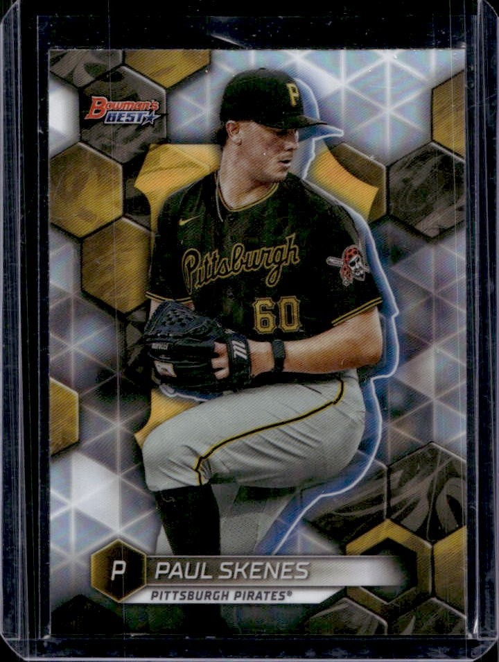 2023 Bowman's Best Paul Skenes Top Prospects Refractor #TP-22 Pirates