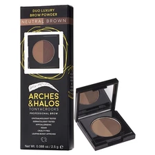 Arches and Halos Duo Luxury Brow Powder - Eyebrow Shaper and Color - Powder