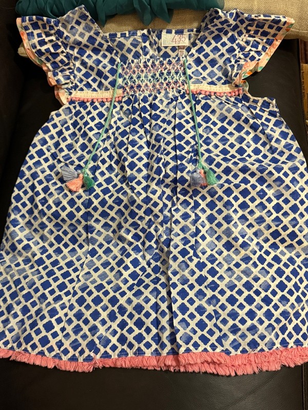 Matilda Jane 435 Blue Wandering Waters Tassel Short Sleeve Blouse Casual Top 16