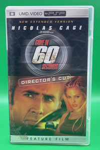 UMD Video for PSP Gone In 60 Seconds Director's Cut 2005 New Extended Version