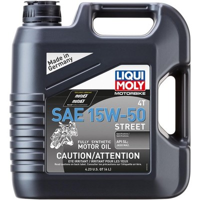 Liqui Moly 20060 4T Synthetic Street Motor Oil - 15W-50 -4L