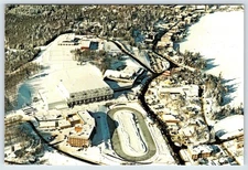 Postcard Lake Placid New York Aerial View 1980 XIII Winter Olympics Village