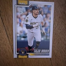 Topps 2024 Series One Caleb Durbin Milwaukee Brewers #297 Baseball Card
