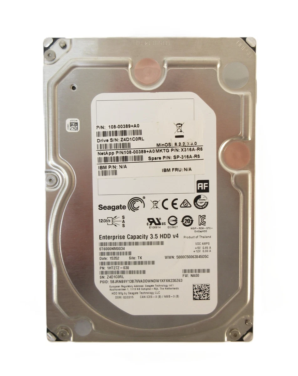 25+ SAS Internal Hard Disk Drives 6 TB Storage Capacity for sale