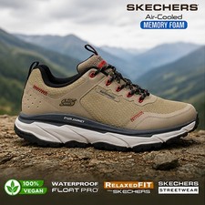 BOTAS DEPORTIVAS PARA HOMBRE SKECHERS IMPERMEABLES ESPUMA VISCOELÁSTICA CORRER CAMINAR ZAPATILLAS TALLA