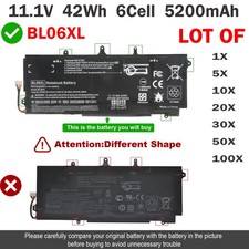    LOT BL06XL Battery For HP EliteBook Folio 1040 G0 G1 G2 722236-171 HSTNN-DB5D