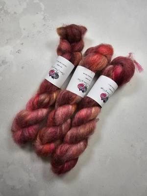 Handgefärbte Kid Mohair Seide Garn, Lace Gewicht, 50g, SOUL HUG - Bild 1 von 4