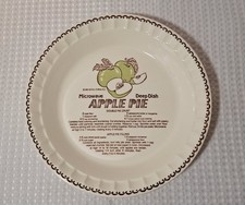 Vintage 1983 Royal China Co. Apple Pie 11" Dish Plate With Recipe USA