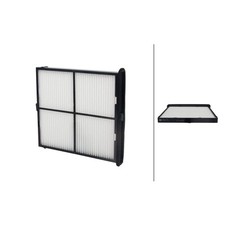 Innenraumfilter Pollenfilter 235 x 214 mm HELLA für u.a. MAZDA CX-5