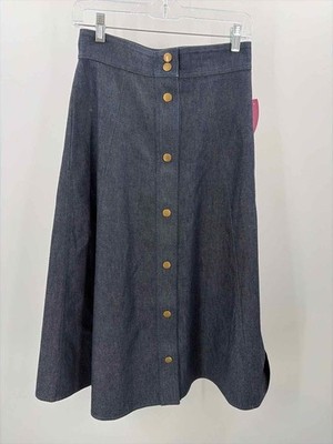Pre-Owned Vika 2.0 Navy Size 38 Maxi Denim Skirt