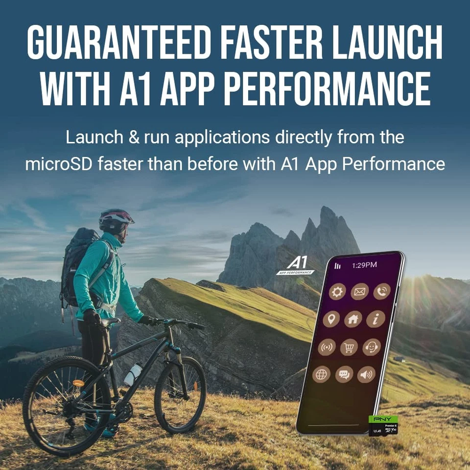 PNY P-SDU128X2V31100PX-GE 128GB Premier-X Class 10 U3 V30 Microsdxc Flash Memory - Image 4 of 4