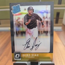 2016 Panini Donruss Optic - Rated Rookies Signatures Elias Diaz #RR-ED Black /25