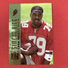 Simeon Rice 1996 Topps Stadium Club Rookie Card #140 Cardinals Buccaneers