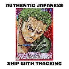 ONE PIECE TCG JAPANESE AUTHENTIC OP01-001 Roronoa Zoro L Leader Manga Alt Art