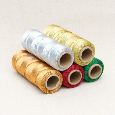 Metallic Lurex Seil Borte Schnur Garn 1mm breit Länge & Farbe wählbar