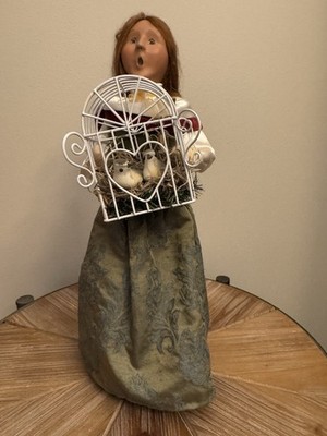 Byers Choice Two Turtle Doves 2007 Twelve Days Of Christmas 12 2 Birdcage Decor