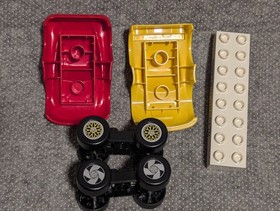 DUPLO Disney Cars Race Day 6133 Lightning McQueen Jeff Gorvette Replacement Lot