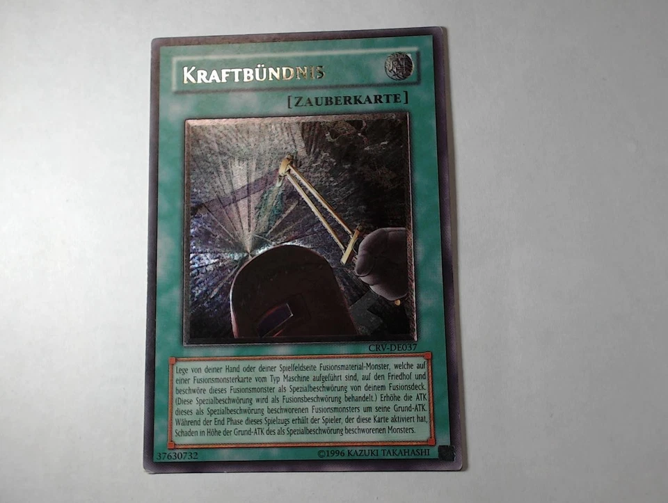 Yugioh KRAFTBÜNDNIS , crv-de037 Ultimate Rare deutsch Excellent  - Bild 2 von 4
