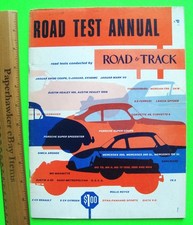 1956 The First Rt Road Test Annual 100-pg Brochure Porsche Corvette Osca Lancia