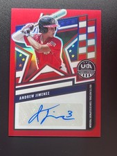 2026 Panini Stars & Stripes USA ANDREW JIMENEZ RED PRIZM AUTO /99 #NTS-AJ