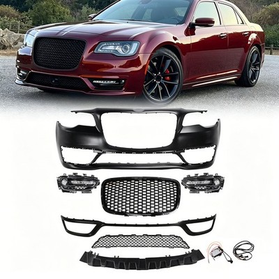 Front Bumper Cover Set For 2015-2023 Chrysler 300C 300 C SRT8 SRT 8 SRT-8