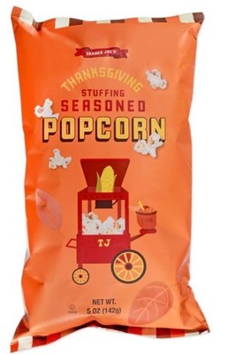 Trader Joe s Thanksgiving Stuffing Seasoned Popcorn 5oz Bag SEASONAL tasty   