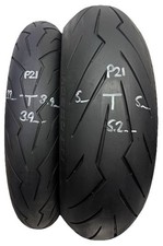Pirelli Diablo Rosso III  120/70zr17 & 180/55zr17 Pair Part Worn Tyres P21