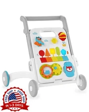 Andador para bebé 4 en 1 convertible, con música, luces y más de 40 actividades