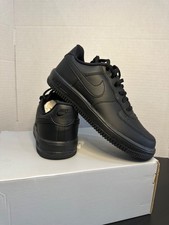 Nike Force 1 Low Lace Sneaker PS Black/Black Size 3Y IF 1673 001