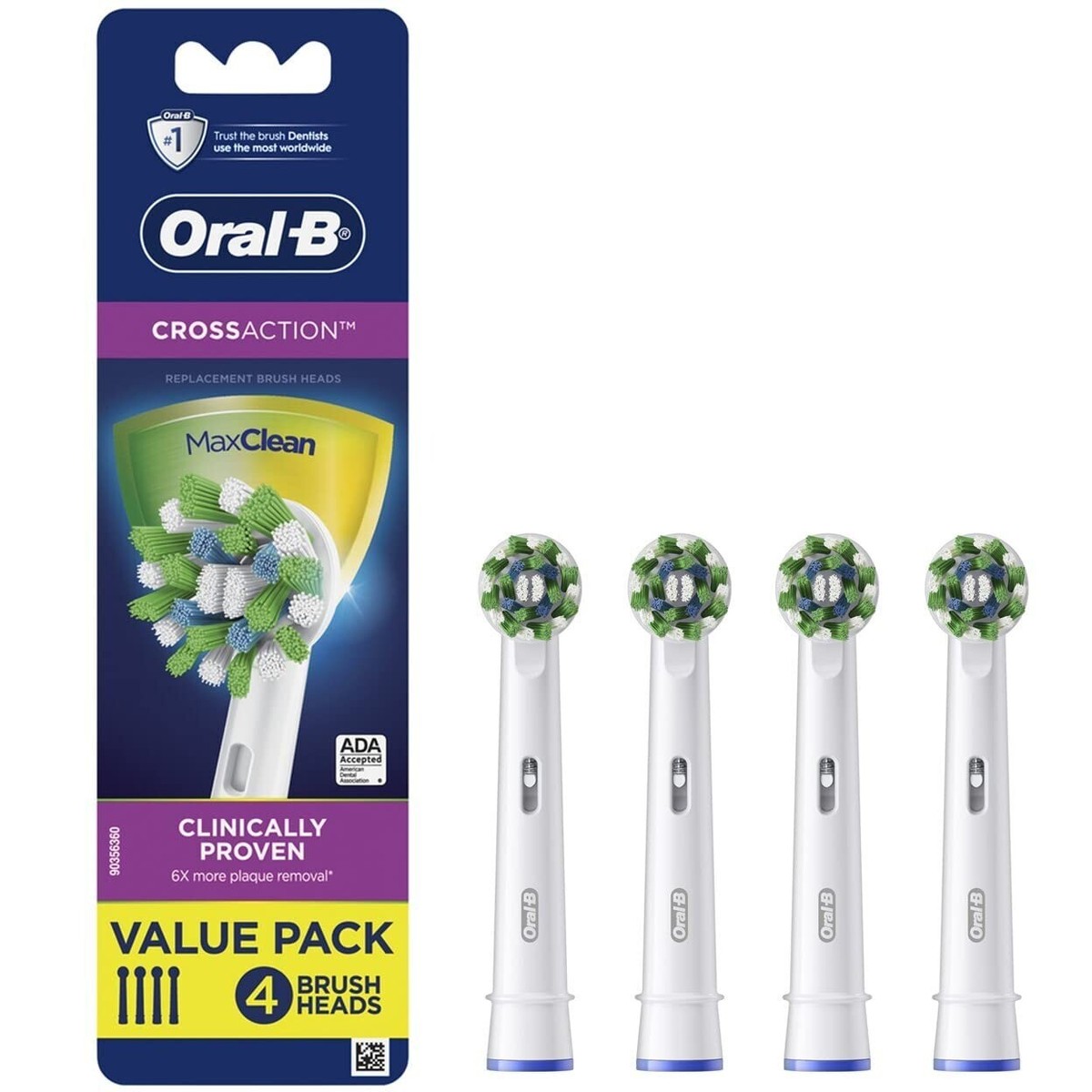Toothbrush Replacement Heads Oral B Cabezal Cross Action Recambio