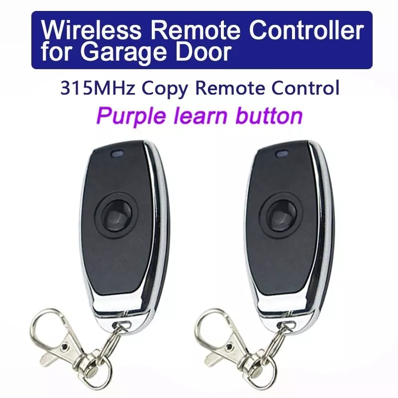 Liftmaster Chamberlain Key Chain Remote Garage Door Opener Purple Learn  Button eBay