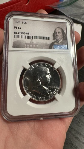 1961 PF67 NGC Benjamin Half Dollar Proof