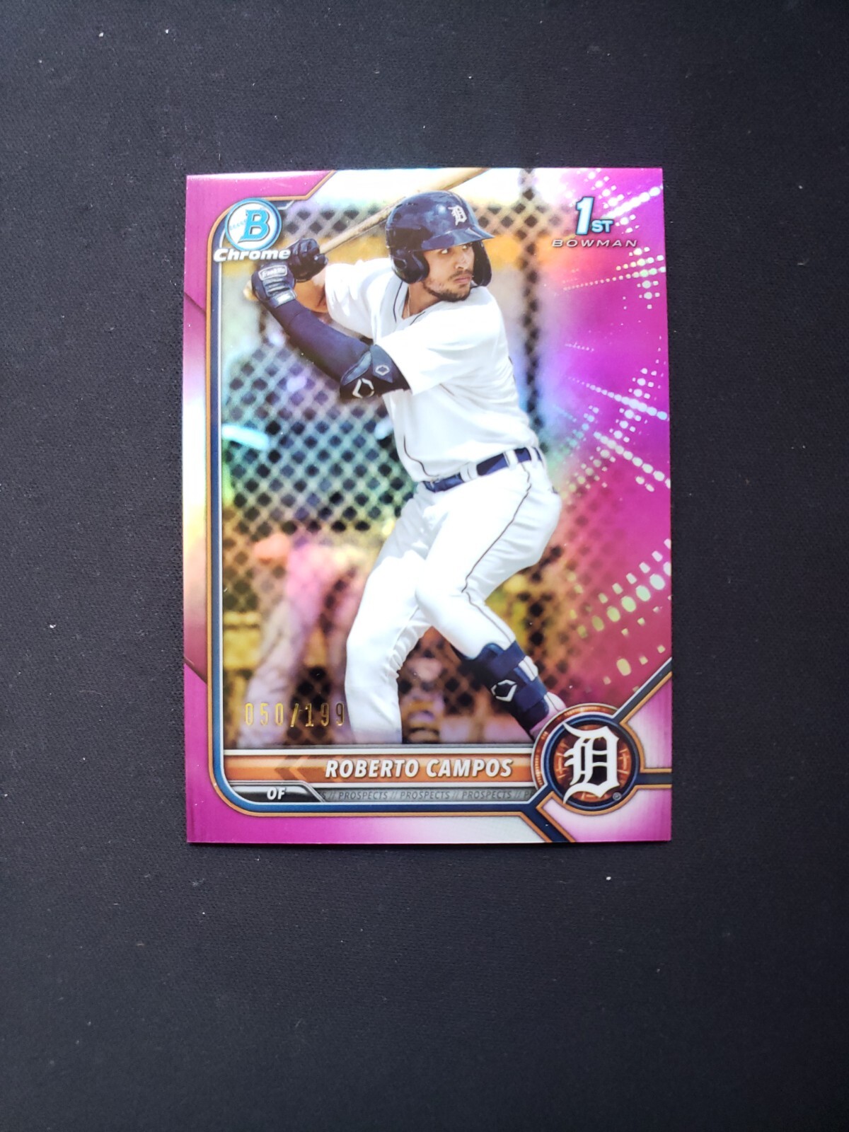 2022 Bowman Chrome 1st Fuchsia Refractor /199 Roberto Campos #BCP-14