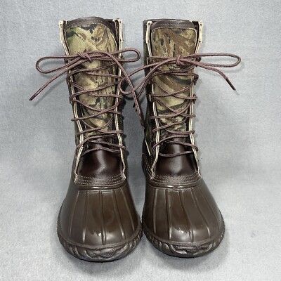 LaCrosse Vintage Duck Boots Mens Tiger Stripe Camo Rubber Waterproof Made in USA Lacrosse Mossy Oak Bottomland Duck Boots (10)?? – Camoretro main image 4