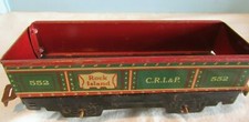 VINTAGE CAR ROCK ISLAND CRI P 552 METAL O GAUGE TRAIN MARX