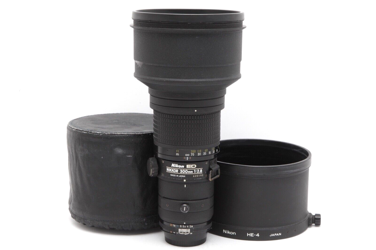 Nikon Nikkor 300mm f2.8 IF ED AIS Lens with Hood & 39mm Drop Nikon Nikkor 300mm f2.8 IF ED AIS Lens with Hood & 39mm Drop