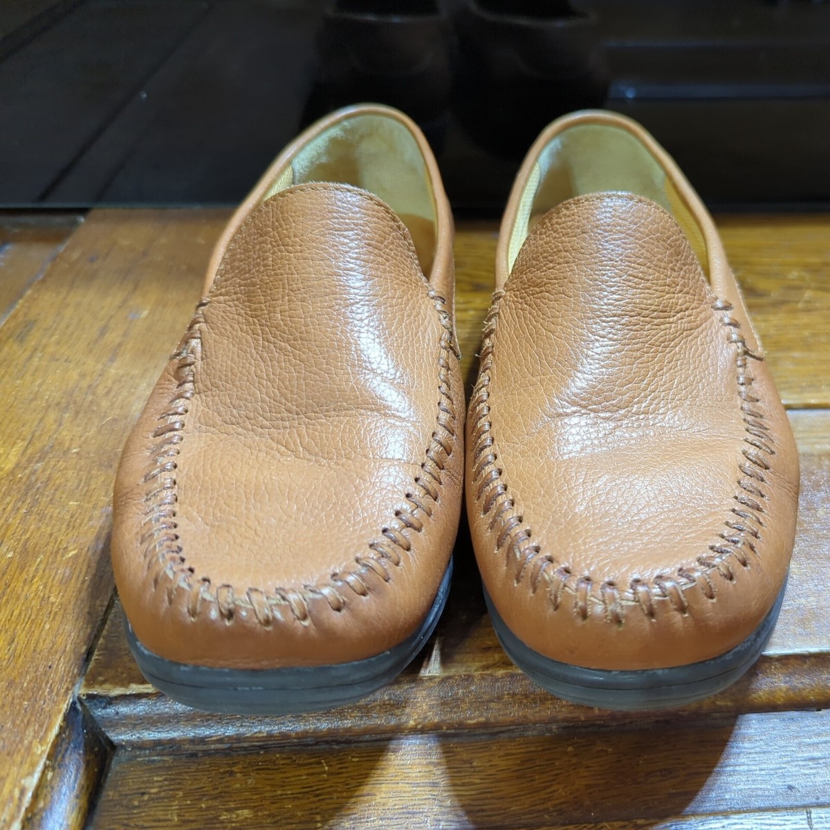 Arnold Palmer Augusta Collection Shoes Soft Brown Leather Loafers Men\'s Size 9M Loafers Arnold Palmer Augusta Shoes Size 10.5 | Mercari main image 2