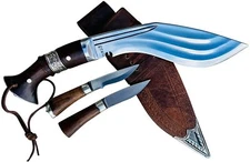 Genuine Traditional Hand Forged Kukri - 8" Blade 3 Fuller Farmer Khukuri 