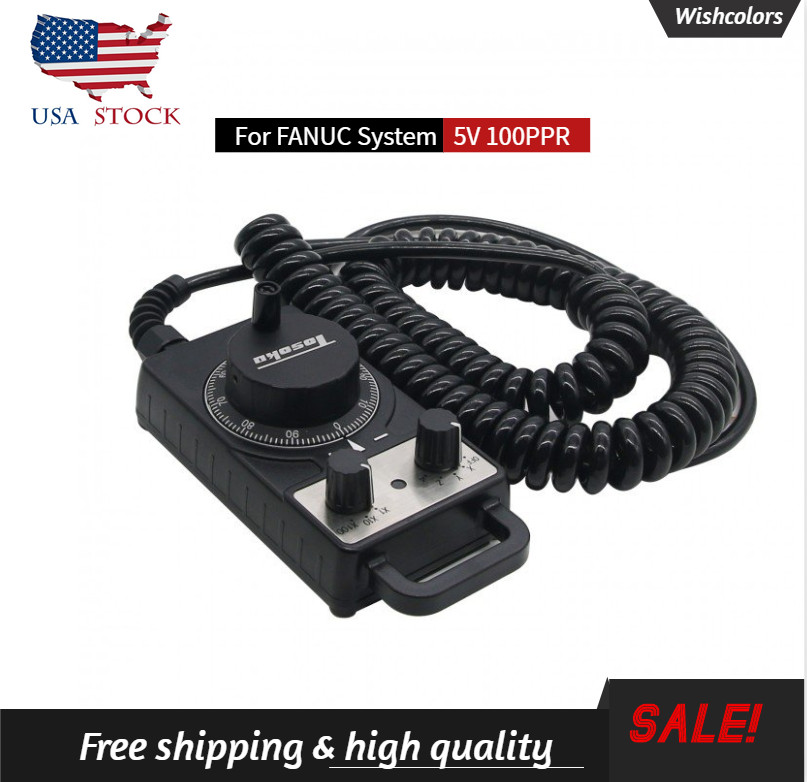 CNC Handwheel Handle Manual Pulse Generator 5V 100PPR AS TOSOKUHC115 for Fanuc