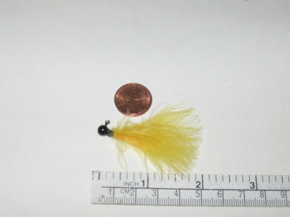 10 NON-LEAD HAND TIED MARABOU JIGS TROUT STEELHEAD CRAPPIE1/32 10 NON-LEAD HAND TIED MARABOU JIGS TROUT STEELHEAD CRAPPIE1/32