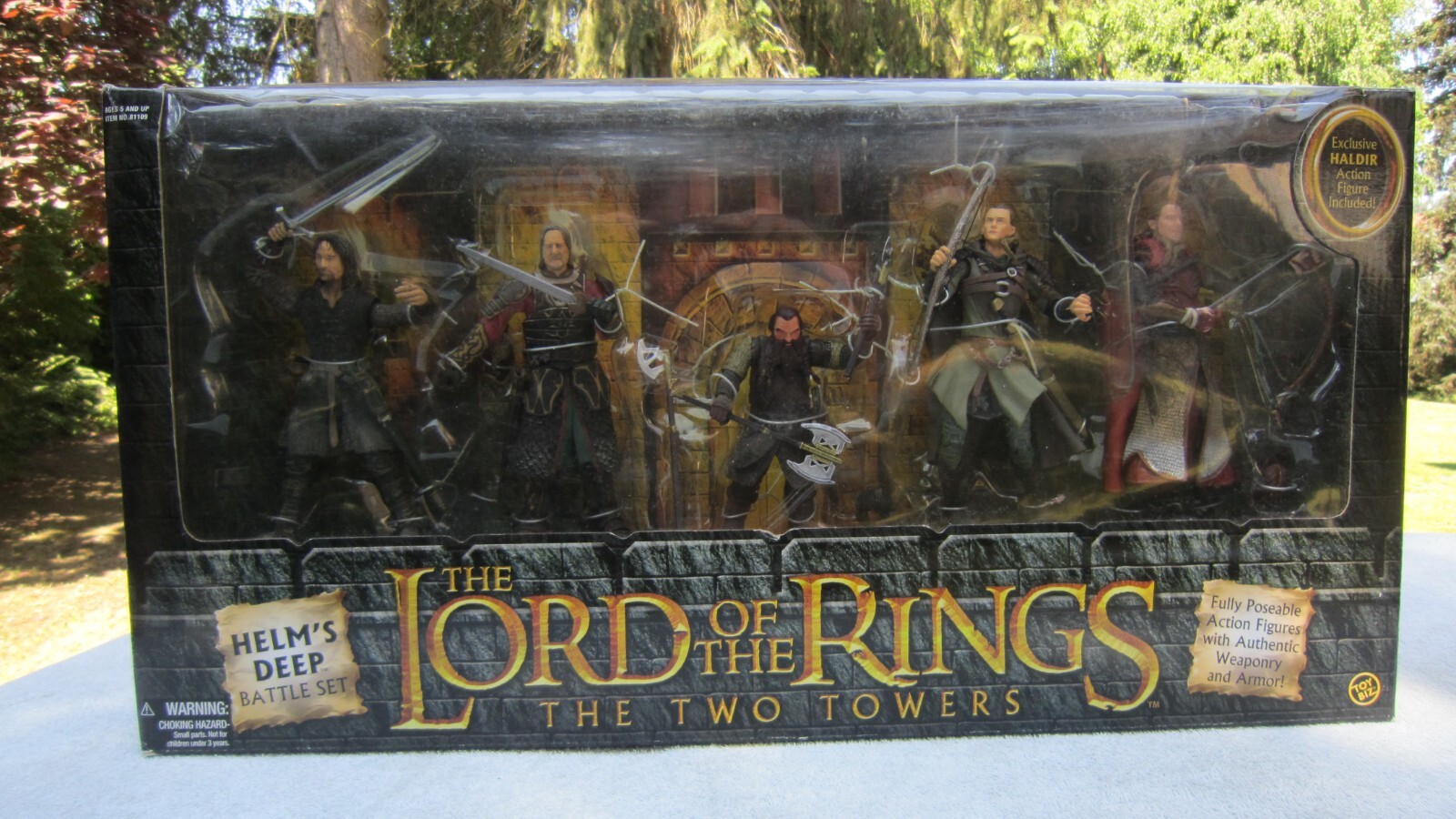 Toy Biz Señor De Los Anillos Pack De Regalo Helm's Deep Juego De Batalla.