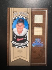 2005 Diamond Kings HOF Heroes Materials Gold #HH19 H.Killebrew Bat-Jsy #'d 7/25
