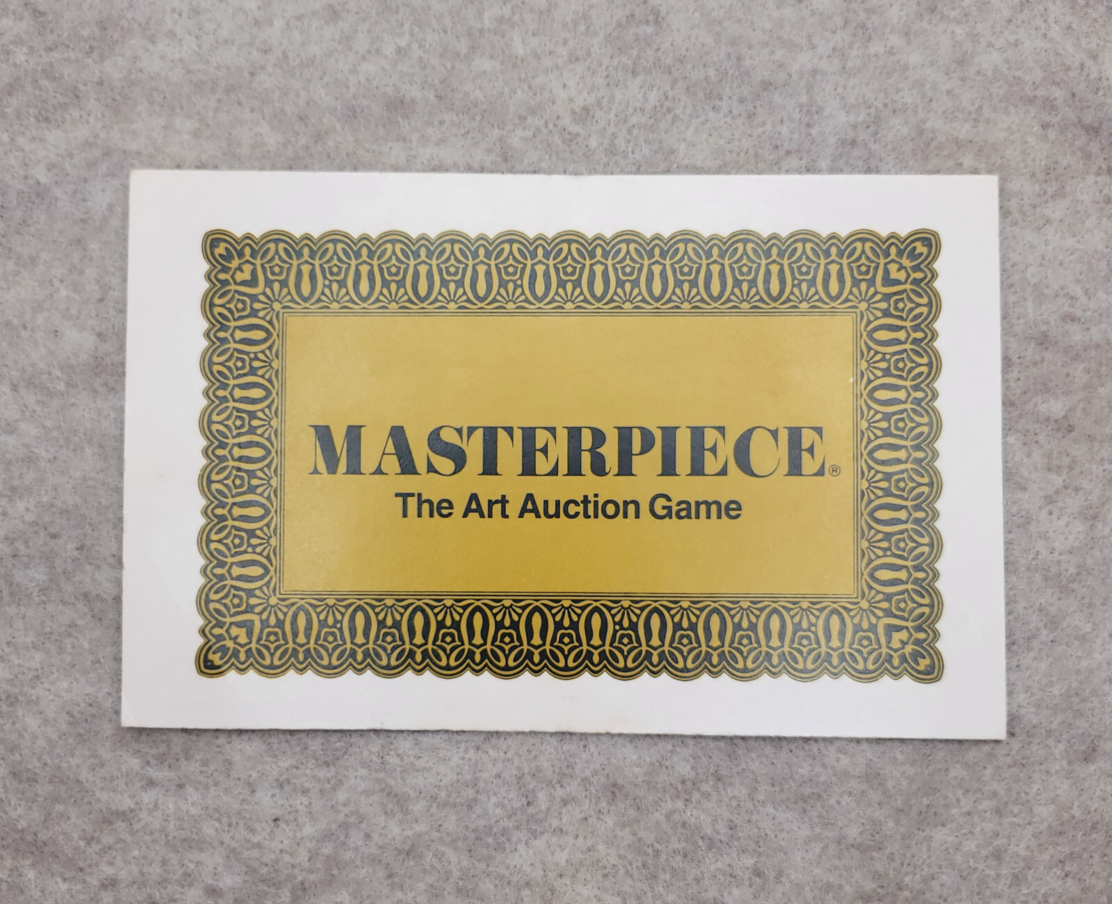 Board Game Parts: MASTERPIECE, Parker Brothers, 1970, replacement pieces