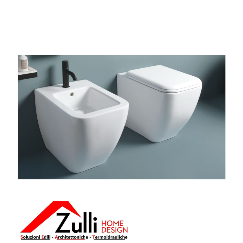 VASO A TERRA FILO PARETE CERAMICA CIELO SHUI COMFORT KEEP CLEAN  BIANCO